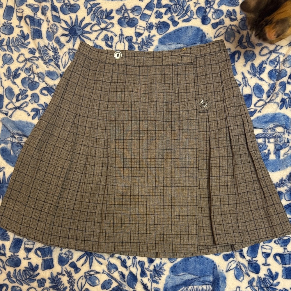 Plaid Brown Women's Skirt